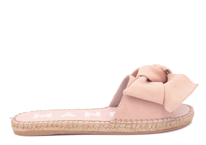 Manebi Bows Espradrile  Pastel Rose