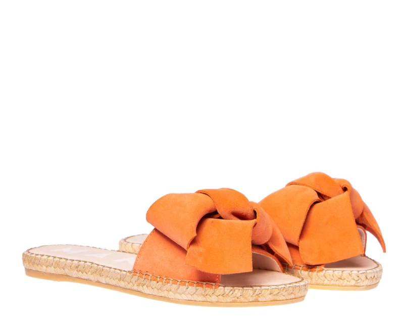Klapki Manebi Flat Sandals with Bow Mandarin - sklep Shuluv Melissa & More - photo 3