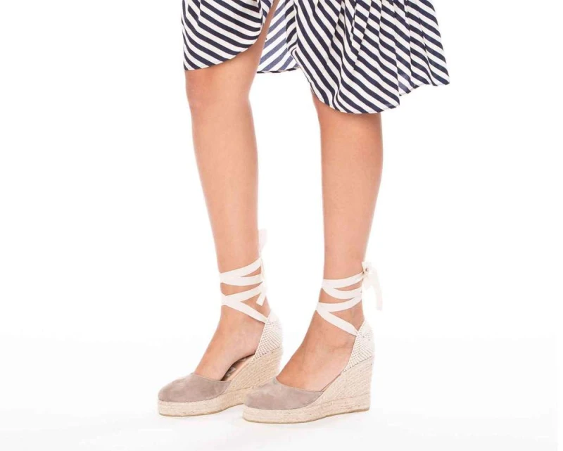 Manebi Wedge Sandal Hamtons Vintage Taupe espadryle w sklepie Shuluv Melissa & More - zdjęcie 4