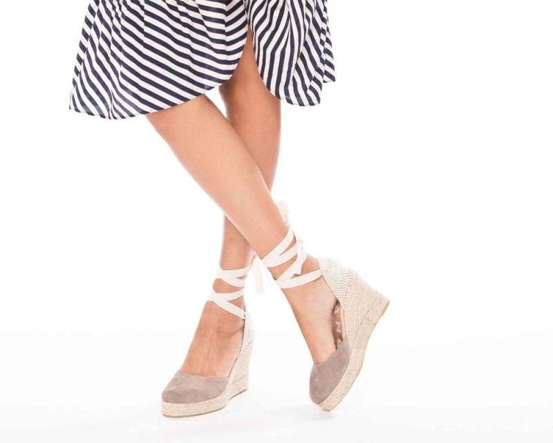 Manebi Wedge Sandal Hamtons Vintage Taupe espadryle w sklepie Shuluv Melissa & More - zdjęcie 5