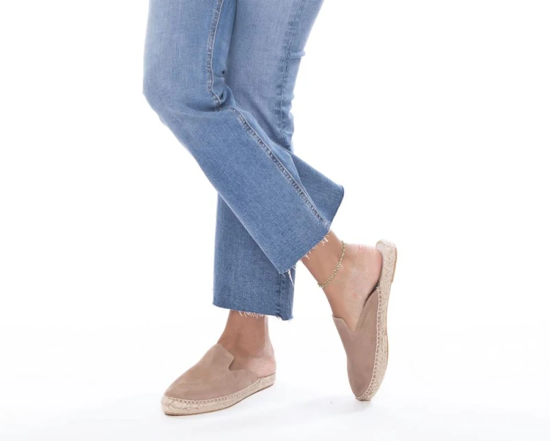 Klapki Manebi Mule Hamptons Vintage Taupe - zdjęcie 3