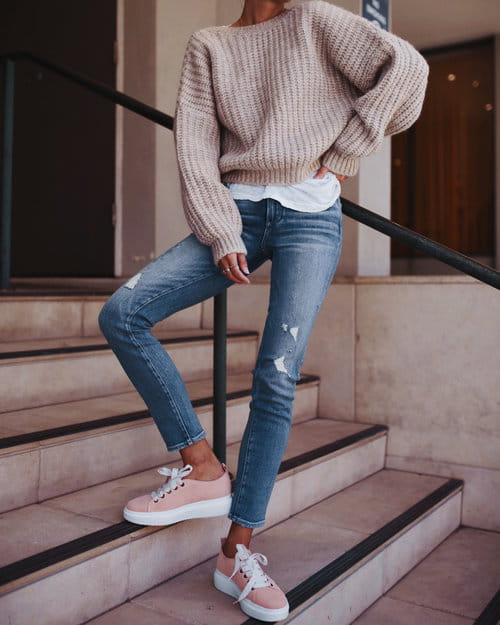 Trampki Manebi Sneakers Bold Hamptons Pastel Rose - sklep Shuluv Melissa & More - zdjęcie 7