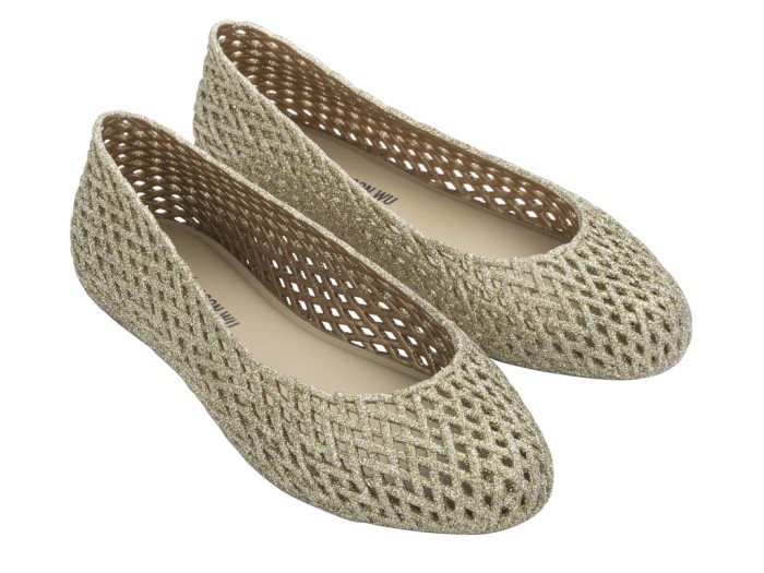 Baleriny Melissa Tao + Jason Wu Gold - sklep Shuluv Melissa & More - zdjęcie 1