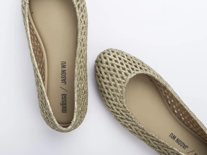 Baleriny Melissa Tao + Jason Wu Gold - sklep Shuluv Melissa & More - zdjęcie 5