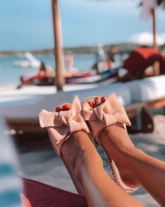 Manebi klapki Pastel Rose