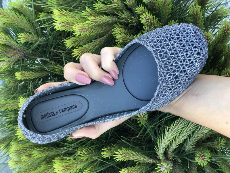 Melissa Campana Papel VII SS20 Grey Glitter - sklep Shuluv Melissa & More - zdjęcie 1