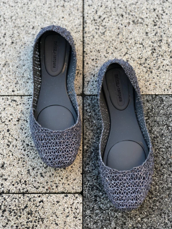 Melissa Campana Papel VII SS20 Grey Glitter - sklep Shuluv Melissa & More - zdjęcie 1