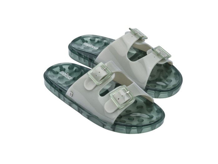 Melissa Wide klapki green