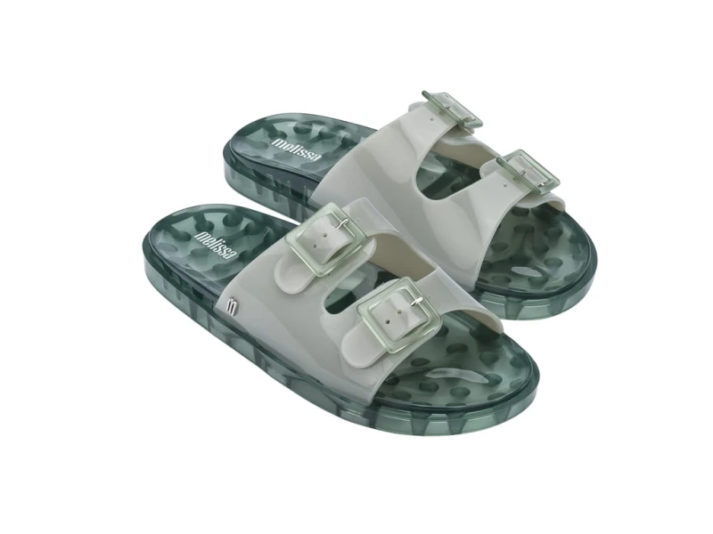 Melissa Wide klapki green