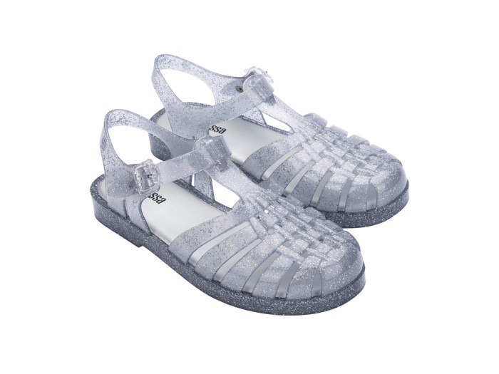 Melissa Possession Clear Glass Glitter Silver