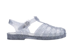 Melissa Possession Clear Glass Glitter Silver