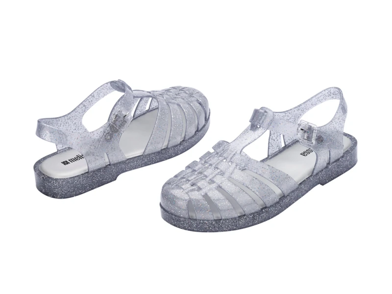 Melissa Possession Clear Glass Glitter Silver