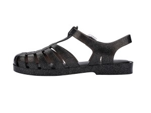 Melissa Possession Clear Glass Glitter Black